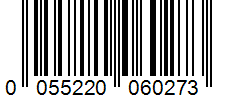 Barcode 0055220060273