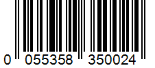 Barcode 0055358350024