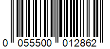 Barcode 0055500012862