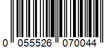 Barcode 0055526070044