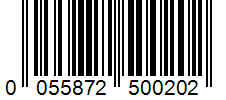 Barcode 0055872500202