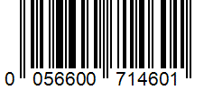 Barcode 0056600714601