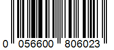 Barcode 0056600806023