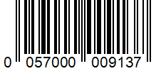 Barcode 0057000009137