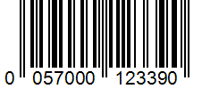 Barcode 0057000123390