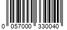 Barcode 0057000330040