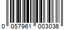 Barcode 0057961003038
