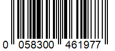 Barcode 0058300461977