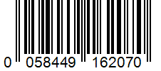 Barcode 0058449162070
