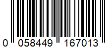 Barcode 0058449167013