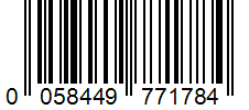 Barcode 0058449771784