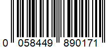 Barcode 0058449890171