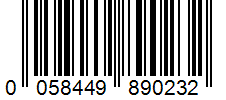 Barcode 0058449890232