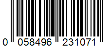 Barcode 0058496231071