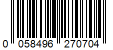Barcode 0058496270704