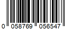 Barcode 0058769056547
