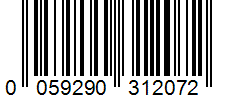 Barcode 0059290312072
