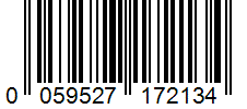 Barcode 0059527172134