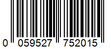 Barcode 0059527752015