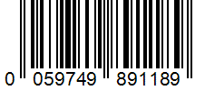 Barcode 0059749891189
