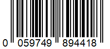Barcode 0059749894418