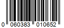 Barcode 0060383010652