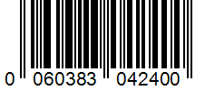 Barcode 0060383042400