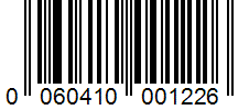 Barcode 0060410001226