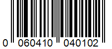 Barcode 0060410040102