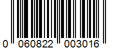 Barcode 0060822003016