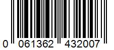 Barcode 0061362432007