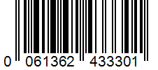 Barcode 0061362433301