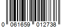 Barcode 0061659012738