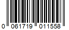 Barcode 0061719011558