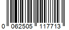 Barcode 0062505117713