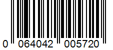 Barcode 0064042005720