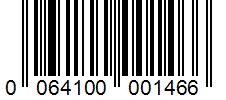 Barcode 0064100001466