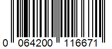 Barcode 0064200116671