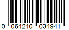 Barcode 0064210034941