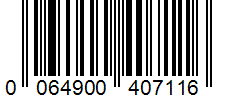 Barcode 0064900407116