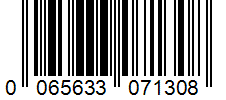 Barcode 0065633071308