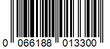 Barcode 0066188013300