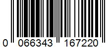 Barcode 0066343167220
