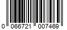 Barcode 0066721007469