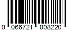 Barcode 0066721008220