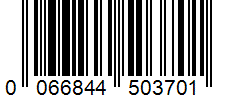 Barcode 0066844503701