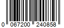 Barcode 0067200240858
