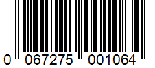 Barcode 0067275001064