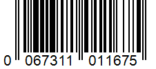 Barcode 0067311011675