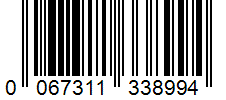 Barcode 0067311338994